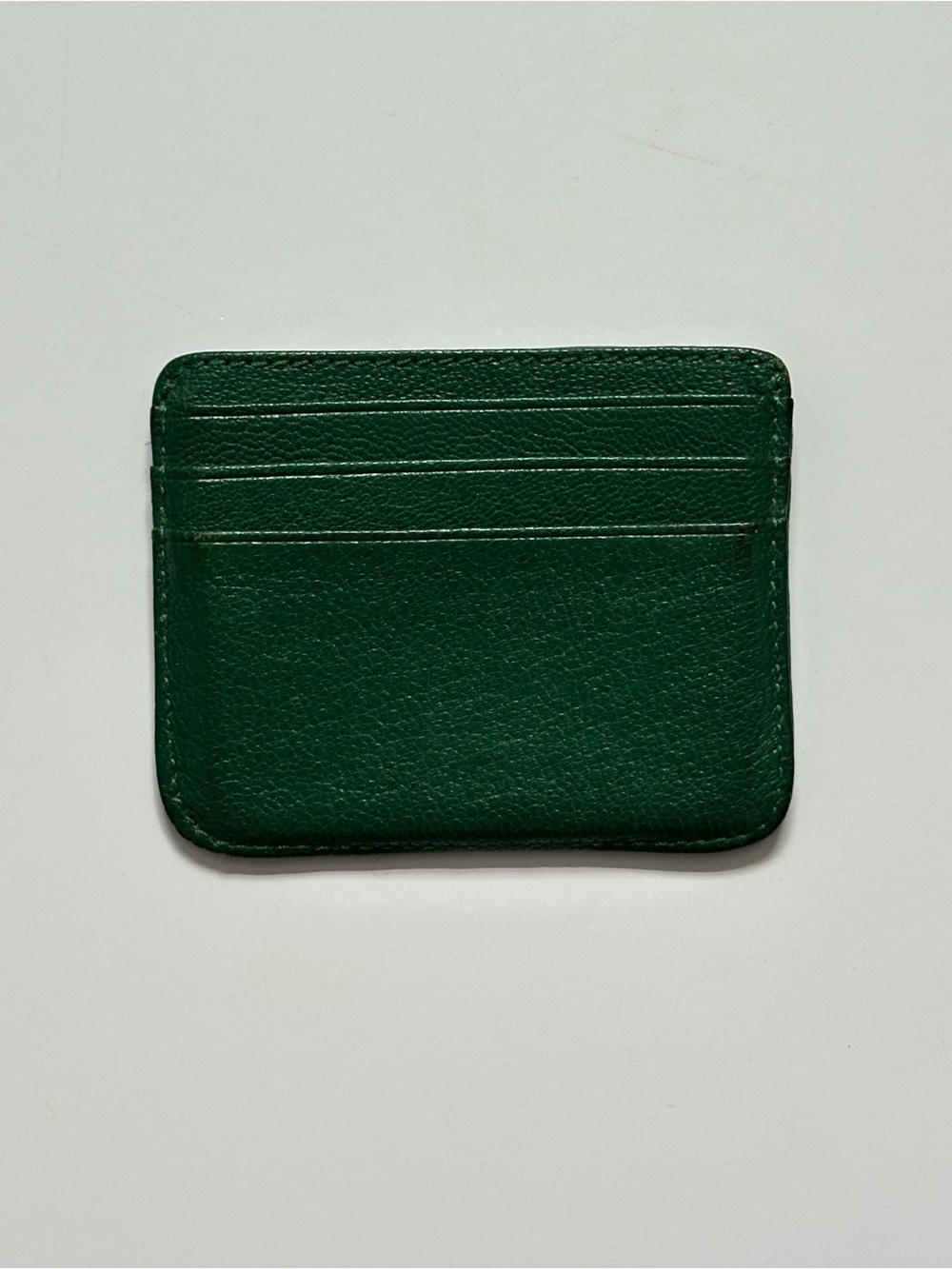 MARC BY MARC JACOBS Green Preppy Slim Leather Card Case - GUC - Picture 3 of 7